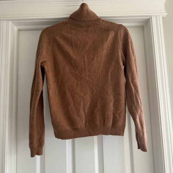 Mango cashmere turtleneck sweater in brown size US M - Picture 7 of 10